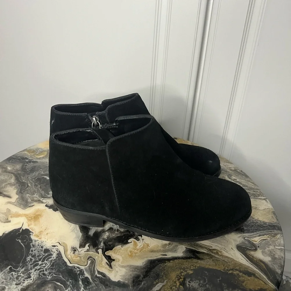 Softwalk Black Suede Ankle Boot 7.5WW